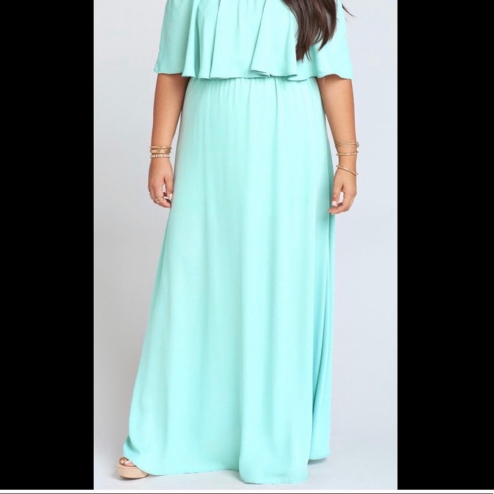 Show me Your MuMu Hacienda Dress Sea glass XL